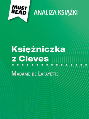 cover image of Księżniczka z Cleves książka Madame de Lafayette (Analiza książki)